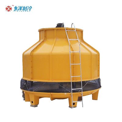 Torre d'acqua di raffreddamento su misura Torre di raffreddamento industriale rotonda Giallo